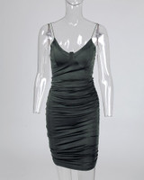 Ruched Bodycon Mini Cami Dress