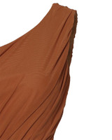 One Shoulder Ruched Design Bodycon Dress