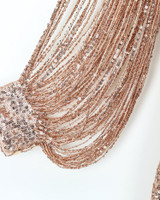 Tassels Detail Slit Sleeve Sequin Party Dress
