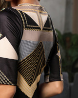 Geo Chain Print Bodycon Dress