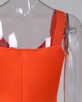 Plunge Neck Bodycon Mini Dress