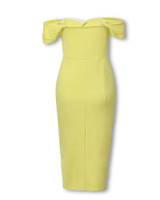 Off Shoulder Ruffled Split Bodycon Dress Off Shoulder Ruffled Split Bodycon Dress