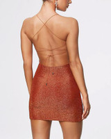 Low Cut Bodycon Tie-Back Dress