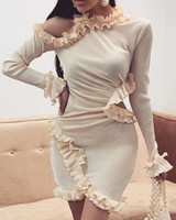 Ruffle Sleeve Bodycon Dress