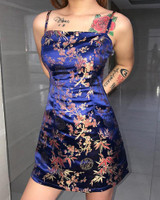 Satin Jacquard Cami Mini Dress