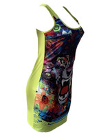 Tiger Print Thin Strap Bodycon Dress