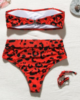 Leopard Print High Waist Bikini Sets