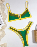 Contrast Binding Bikini Sets