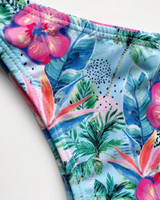 Floral Print Tied Design Bikini Set