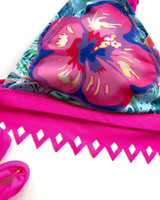 Floral Print Tied Design Bikini Set