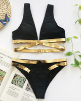 Hollow Out Bandage Bikinis Set