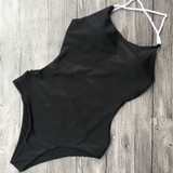Sexy Pure Color Backless Swimwear