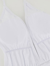 Deep V-Neck  Backless  High Stretch  Abstract Print One Piece