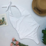 Sexy bikini straps one-piece swimsuit