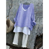 Summer Loose Plus Size T-Shirt Set