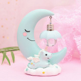 Unicorn Moon Resin Cartoon Night Lamp