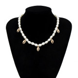 Multi Layered Pearl Choker Necklace