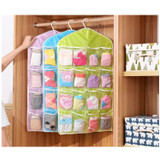16 Pockets Hanging Bag Socks Bra Underwear Rack Hanger Storage Organizer Buggy Bag 16 Pockets Hanging Bag Socks Bra Underwear Rack Hanger Storage Organizer Buggy Bag
