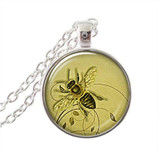 2017 Real Limited Collares Collier Animal Necklace Bee Necklaces Glass Dome Art Picture Pendant For Jewelry Fashion Jewelry HZ1