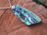 abalone necklace mermaid necklace peacock shell necklace