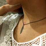 Feather necklace, Minimalist necklace, dainty pendant necklace, charm necklace, Layering Necklace, Gift for her, brass feather - AFN 102 Feather necklace, Minimalist necklace, dainty pendant necklace, charm necklace, Layering Necklace, Gift for her, brass feather - AFN 102