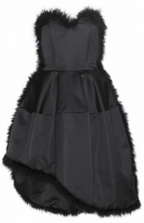 Feather Trimmed Dress