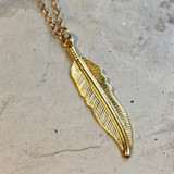 Minimalist feather necklace, Gold necklace, Dainty feather pendant, Gold Feather necklace, Layering gold Necklace, Gift for her - AFN 118 Minimalist feather necklace, Gold necklace, Dainty feather pendant, Gold Feather necklace, Layering gold Necklace, Gift for her - AFN 118