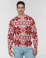 Christmas Flowers Masculine Classic French Terry Crewneck Pullover