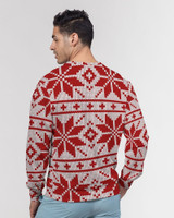 Christmas Flowers Masculine Classic French Terry Crewneck Pullover