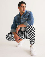 Checkerboard Masculine Track Pants