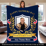Personalized Father's Day blanket