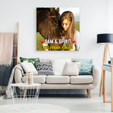 Best Friends Forever Personalized Name Horse Canvas