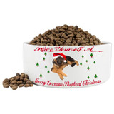 PERSONALIZED GERMAN SHEPHERD DOG BED AND BOWL