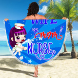 WIFE MOM NURSE BEACH/PICNIC BLANKET