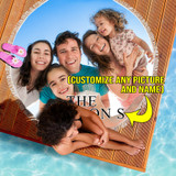 PERSONALIZED FAMILY BEACH/PICNIC BLANKET