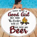BONFIRE AND BEER BEACH/PICNIC BLANKET
