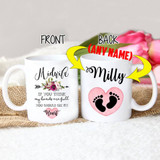 PERSONALIZED MIDWIFE COFFEE CUP