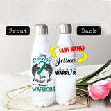 PERSONALIZED CERVICAL CANCERS AWARENESS THERMOS BOTTLE