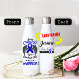 PERSONALIZED COLON CANCERS AWARENESS THERMOS BOTTLE