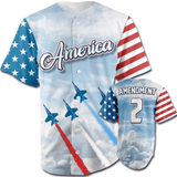 Team America 2nd Amendment "Flying High" Baseball Jersey