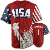 America #1 USA Baseball Jersey