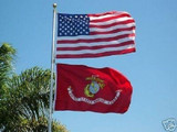 LIMITED EDITION 3x5 American Flag & Marine Corps Flag Combo - 70% OFF & FREE SHIPPING WHILE SUPPLIES LAST!