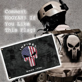 LIMITED EDITION 3x5 Exclusive American Flag Punisher Infidel Flag - 50% OFF WHILE SUPPLIES LAST!