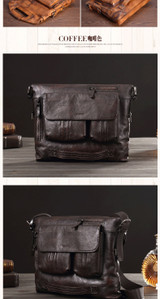 Genuine Leather Men's Handbag Casual Male