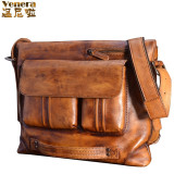 Genuine Leather Men's Handbag Casual Male