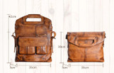 Genuine Leather Men's Handbag Casual Male