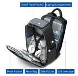 Backpacks Men USB Charge Multi-layer