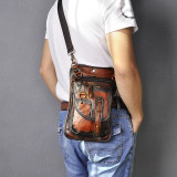 Men travel shoulder crossbody messenger bag