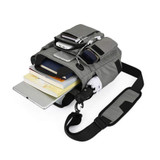 Business men multi zipper tote briefcase