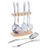 Kitchen Utensil Set-Stainless Steel With Stand Kitchen Utensil Set-Stainless Steel With Stand
